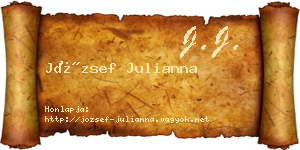 József Julianna névjegykártya